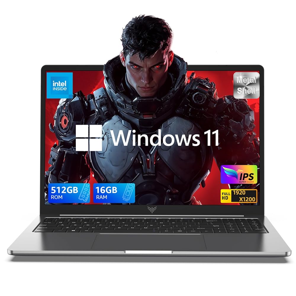 16-Inch Gaming Laptop computer with Intel twelfth Gen Quad-Core Processor (As much as 3.6GHz), 16GB DDR4 Reminiscence, 512GB SSD, Home windows 11, 1920P FHD Show, Metallic Casing, WiFi 6, USB 3.2, Kind-C,…