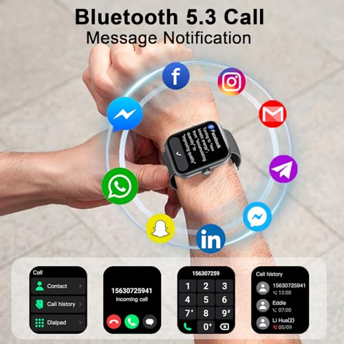 1.96" HD Health Sensible Look ahead to Males and Girls - Name Performance, 112+ Sports activities Modes, IP68 Waterproof Health Tracker with Pedometer, Calorie Counter, Sleep Monitor, and Coronary heart...