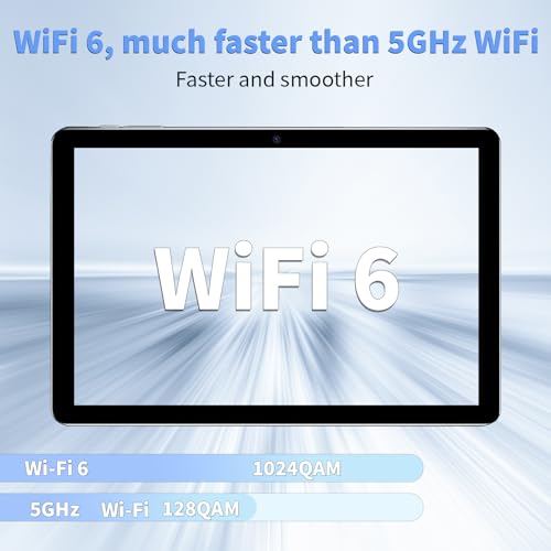 2023 Android 13 Pill - 10-Inch, 6GB RAM, 64GB Storage, Expandable As much as 1TB, Quad-Core, 2-in-1 with Keyboard and Mouse, WiFi 6, Bluetooth, GMS Licensed, IPS Contact Display