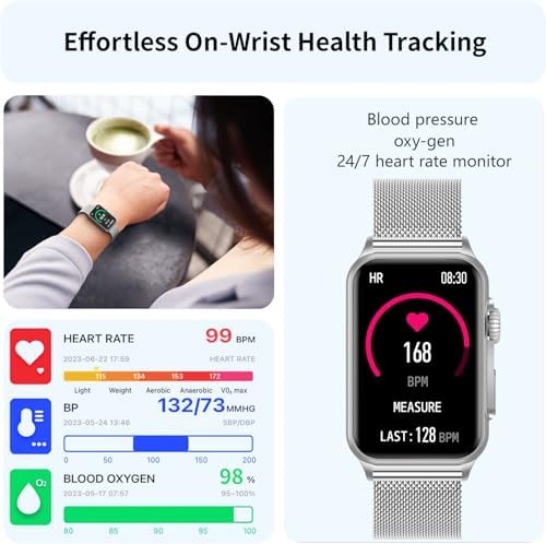 FITVII Nexa Sensible Health Tracker: Make/Obtain Calls, Blood Strain & Oxygen Monitoring, 24/7 Coronary heart Fee Monitoring, 120+ Sports activities Modes, Step Counter, Sleep Evaluation